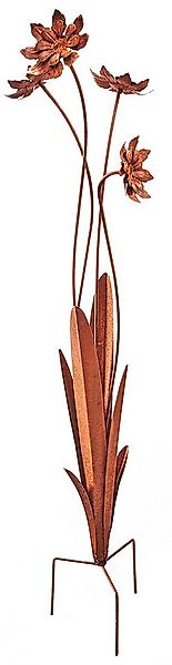 Kobolo Gartenstecker Dekostecker Blumen WILDFLOWER Naturrost Braun - Garten günstig online kaufen