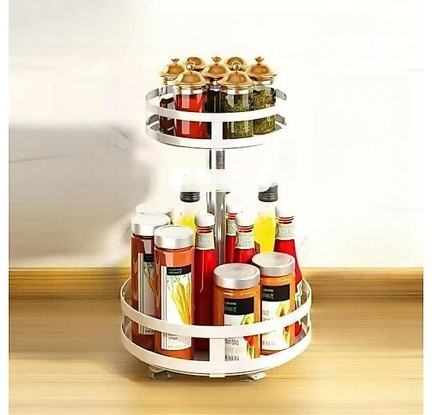 BBWL Küchenregal Drehbares Küchenregal Metall 2-stöckig, Verstellbares Gewü günstig online kaufen