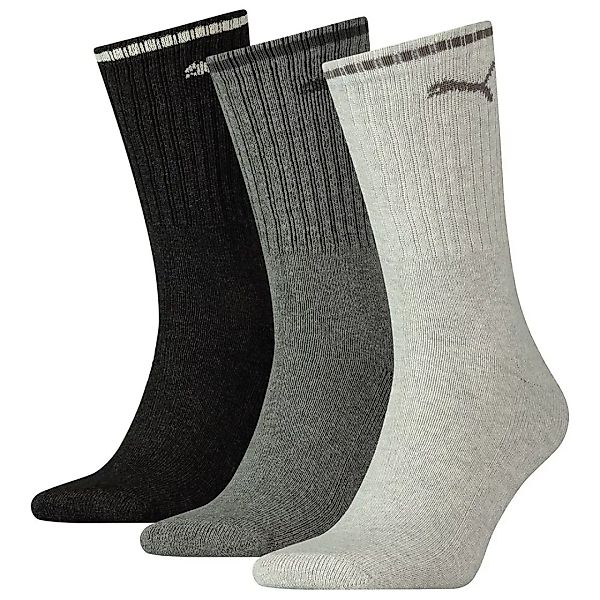 Puma Sport Crew Stripe Socken 3 Paare EU 47-49 Anthracite / Grey günstig online kaufen