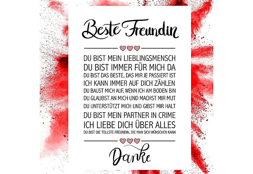 Close Up Poster Beste Freundin Kunstdruck 30 x 40 cm günstig online kaufen