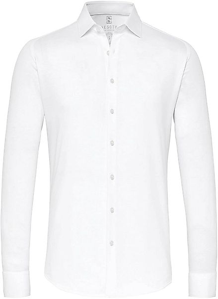 Desoto Hemd Piqué Bügelfrei Weiß - Größe XS günstig online kaufen