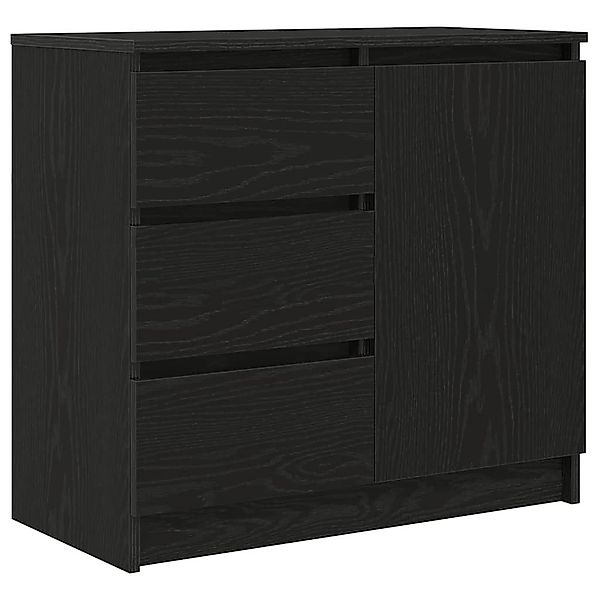 vidaXL Sideboard Sideboard mit Schublade Schwarz günstig online kaufen