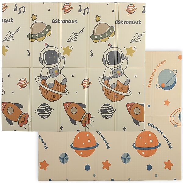 AIYAPLAY Krabbelteppich für Kinder 0-6 Jahre 3,45㎡ Weltraumthema mit wasse günstig online kaufen
