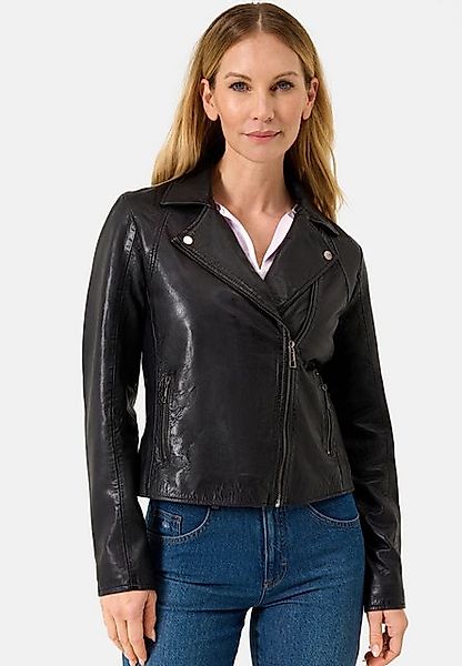 RICANO Lederjacke Antonia Lederjacke mit Reverskragen im Biker-Stil günstig online kaufen