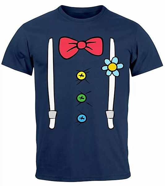 MoonWorks Print-Shirt Herren T-Shirt Fasching Karneval Clown Kostüm-Ersatz günstig online kaufen
