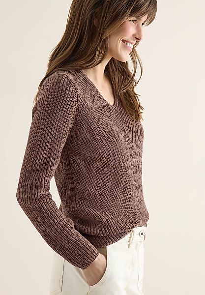 Cecil Strickpullover mit V-Auschnitt günstig online kaufen