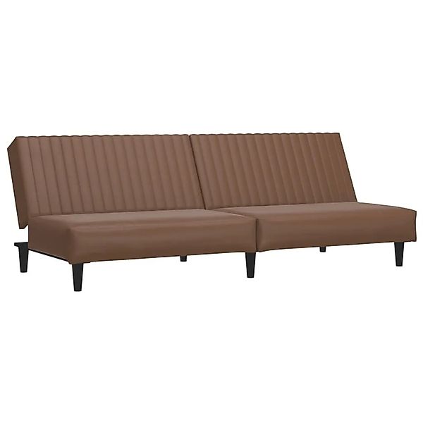 vidaXL Schlafsofa 2-Sitzer Braun Kunstleder 375948 günstig online kaufen