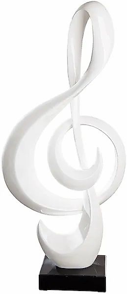 Casablanca by Gilde Dekoobjekt »Skulptur Notenschlüssel weiß H. 83 cm« günstig online kaufen