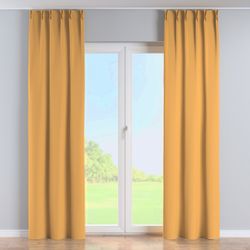 Vorhang mit flämischen 2-er Falten, honiggelb, Dimout 300 cm (269-52) günstig online kaufen