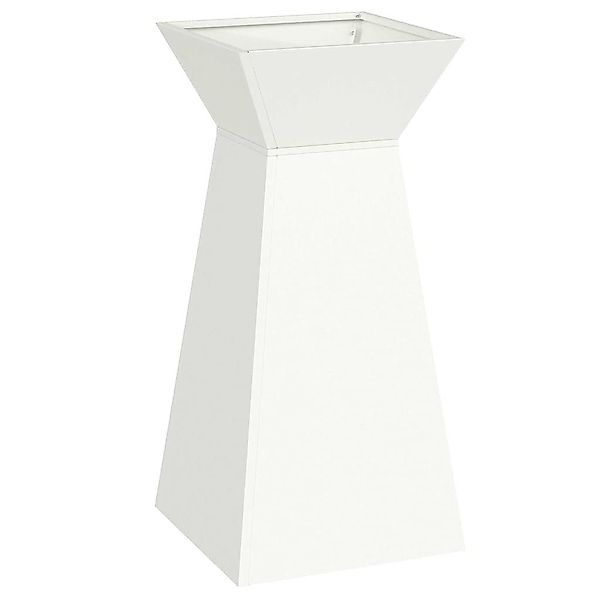 vidaXL Blumentopf Säulen Pflanzer Weiß 35 günstig online kaufen