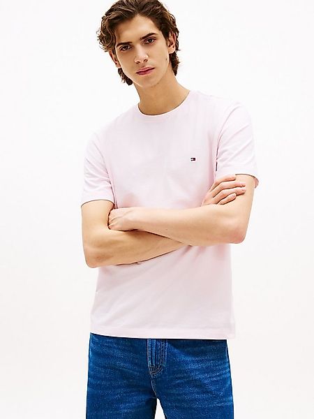 Tommy Hilfiger T-Shirt ESSENTIAL REGULAR FIT SOLID mit Stickerei unifarben, günstig online kaufen