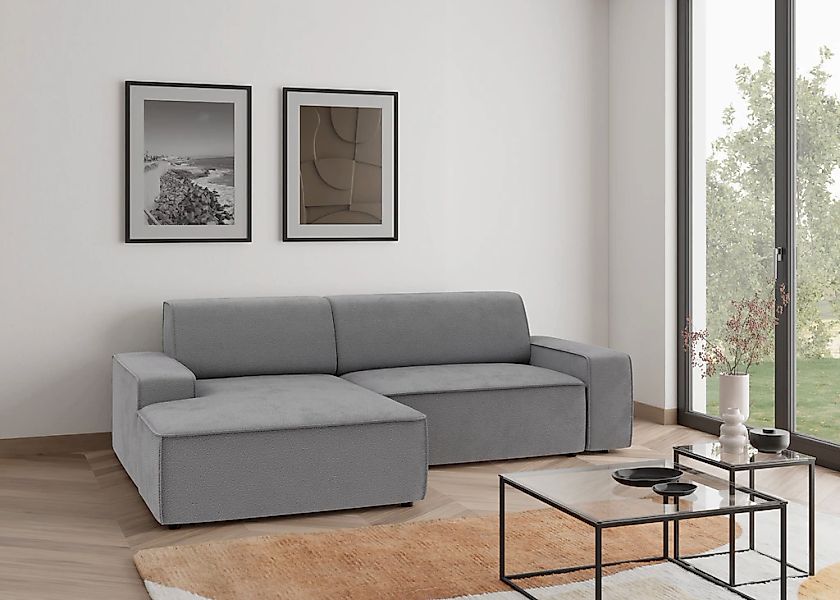 TRENDMANUFAKTUR Ecksofa "Graz, wahlweise mit Sitzvorschub und Bettkasten, L günstig online kaufen