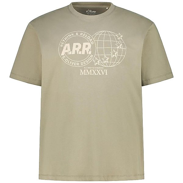 s.Oliver T-Shirt mit Motiv-Print Farbe khaki Größe: 3XL günstig online kaufen