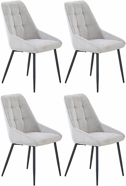 Jockenhöfer Gruppe Esszimmerstuhl "ROGER" (Set) 4 Stk.4-Fuss Stuhl, Webstof günstig online kaufen