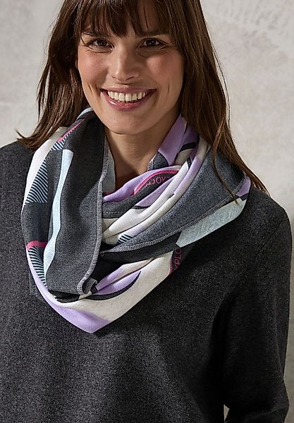 CECIL Modetuch O_Cozy Print Loop dark navy blue günstig online kaufen