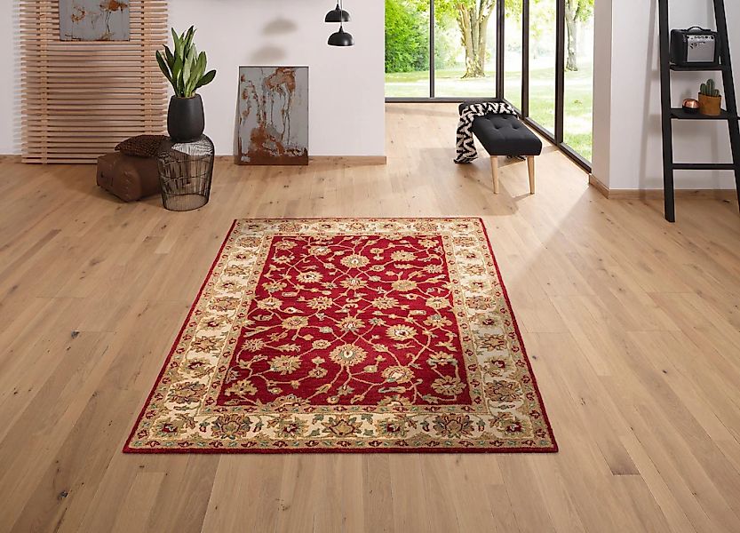 my home Wollteppich "Sahil" rechteckig 14 mm Höhe reine Wolle, Orient-Optik günstig online kaufen
