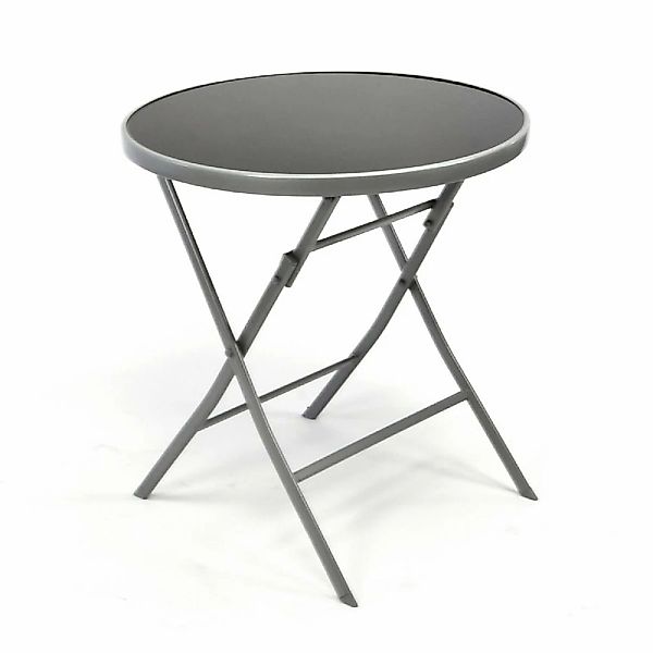 VCM Gartentisch "Bistro Tisch mit Glasplatte, klappbar" günstig online kaufen