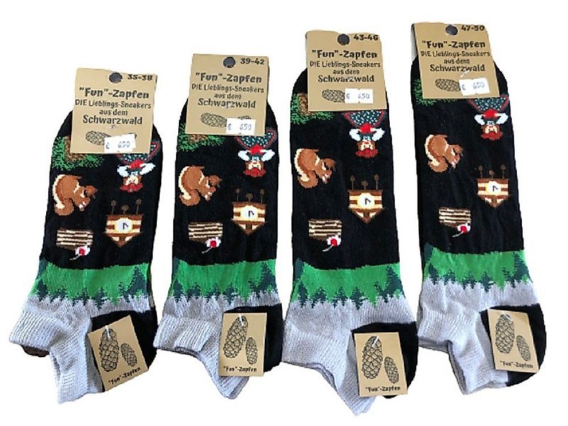 Mein Style Freizeitsocken Schwarzwald Sneaker Motivsocken günstig online kaufen