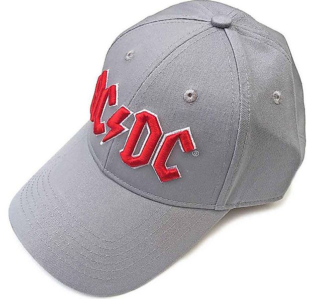 AC/DC Baseball Cap Grau Logo Rot günstig online kaufen