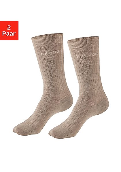 Copenhagen Studios Basicsocken (Packung, 2-Paar) gerippt, günstig online kaufen