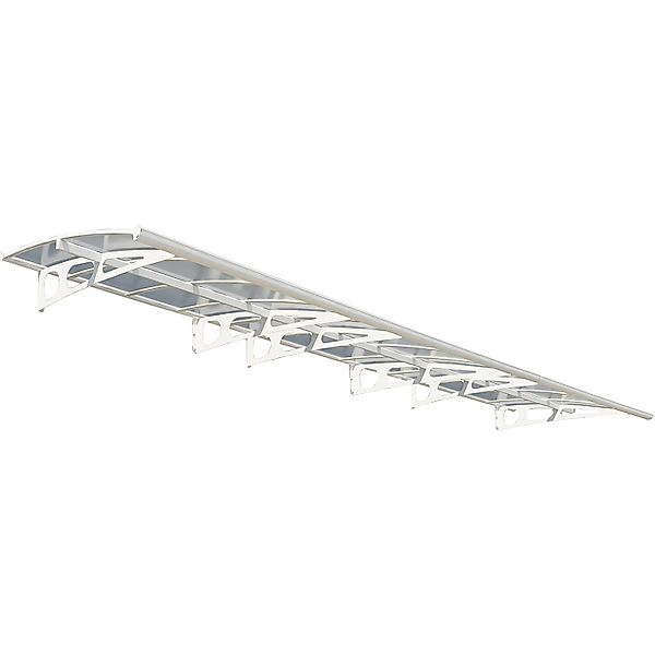 Canopia Vordach Bordeaux 6,7 m x 1,4 m Weiß Klar günstig online kaufen