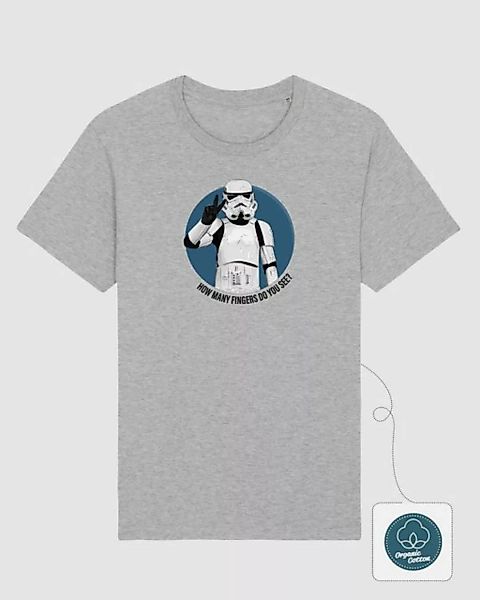 Star Wars Print-Shirt Star Wars Storm Trooper T-Shirt grau Peace Out Neu günstig online kaufen