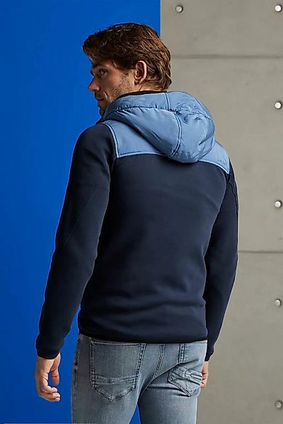 Gusseisen Zip Strickjacke Dunkelblau - Größe S günstig online kaufen