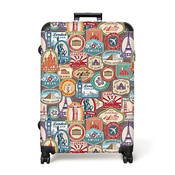 NoBoringSuitcases.com© Hartschalen-Trolley Reisen - Muster - günstig online kaufen