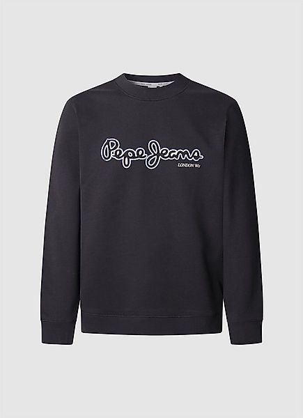 Pepe Jeans Sweatshirt DORIAN CREW mit Logo-Druck im Used Look günstig online kaufen