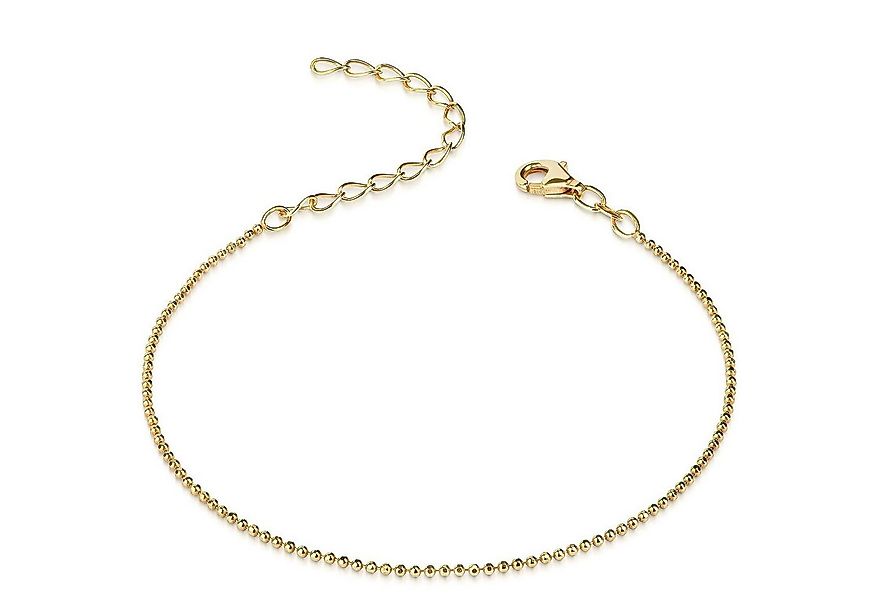Materia Armkette Damen Gold Kugelkette 17-22cm SA-67, Sterlingsilber, vergo günstig online kaufen
