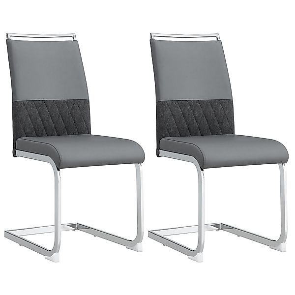 Set aus 2 modernen ergonomischen Esszimmerstühlen mit hoher Rückenlehne aus günstig online kaufen