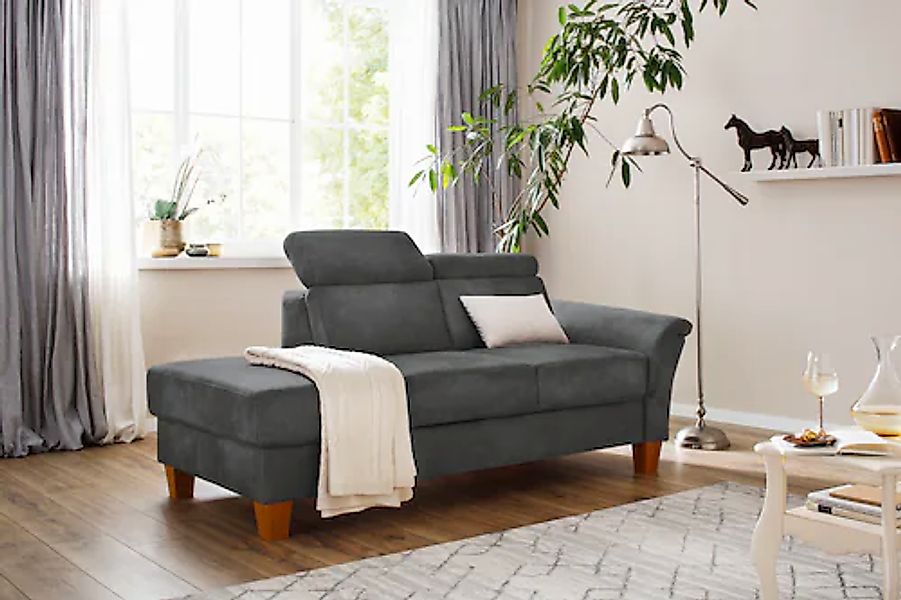 Home affaire Recamiere "Conville" incl. Kopfteilverstellung, Federkern, wah günstig online kaufen