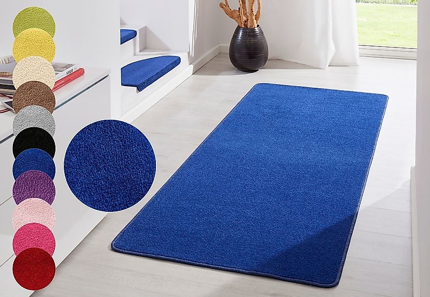 HANSE Home Teppich "Fancy" rechteckig 7 mm Höhe Kurzflor, Läufer, uni, geke günstig online kaufen