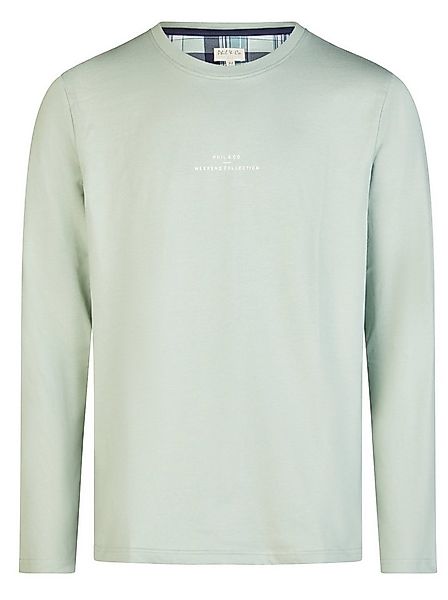 Phil & Co. Pyjamaoberteil Herren Pyjamashirt mit langem Arm (1-tlg) Baumwol günstig online kaufen