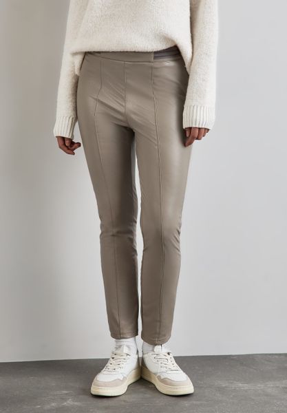 STREET ONE Lederhose High Waist günstig online kaufen