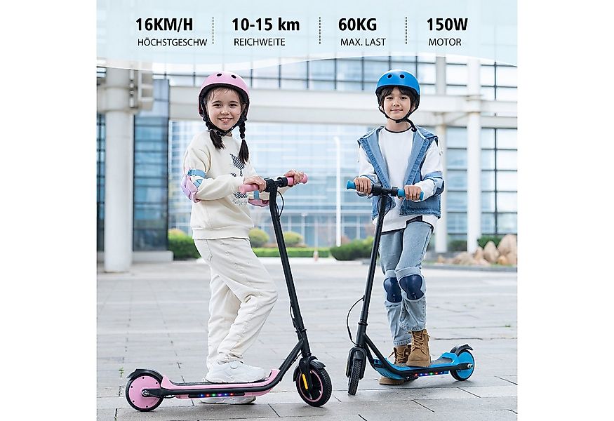 EVERCROSS TECH Elektro-Kinderroller E6 7'' E-Scooter für Kinder 6-12 Jahren günstig online kaufen