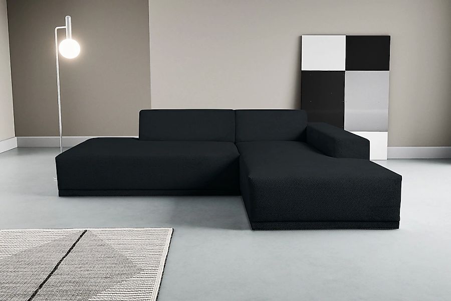WERK2 Ecksofa "Apollo, hoher Sitzkomfort, aktuelles Design, Breite 264cm, L günstig online kaufen