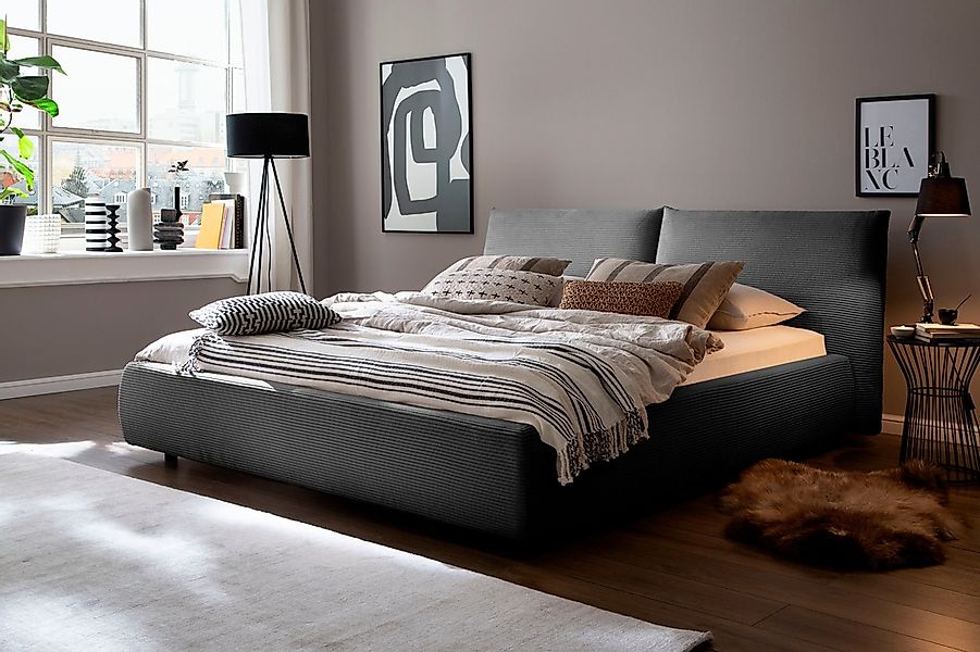 Home affaire Polsterbett "Priora in 4 Breiten bis 200cm" auch in NaturLEDER günstig online kaufen