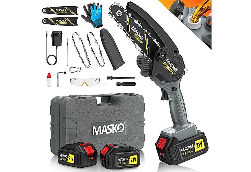 MASKO Akku-Kettensäge Mini Kettensäge 800W Elektrische Motorsäge mit Automa günstig online kaufen