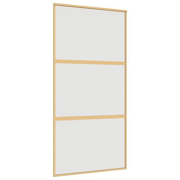 vidaXL Schiebetür Golden 102,5x205 cm Matt ESG-Glas und Aluminium 155153 günstig online kaufen