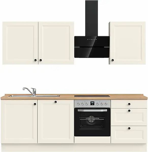 nobilia® Küchenzeile »"Cascada II"«, vormontiert, Breite 240 cm, Ausrichtun günstig online kaufen