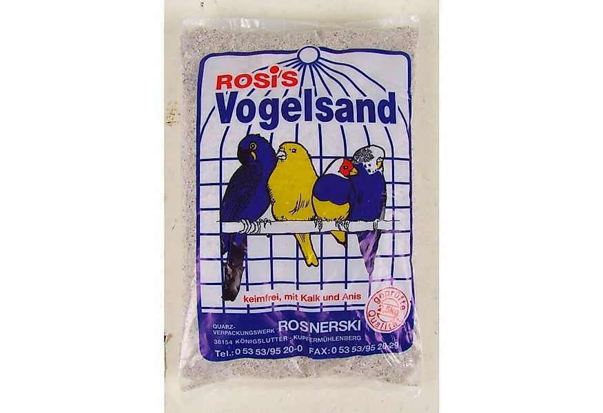 BURI Badesand 10x Rosi´s Vogelsand 2,5kg Weiß Kalk Anis Haustier Vogelkäfig günstig online kaufen