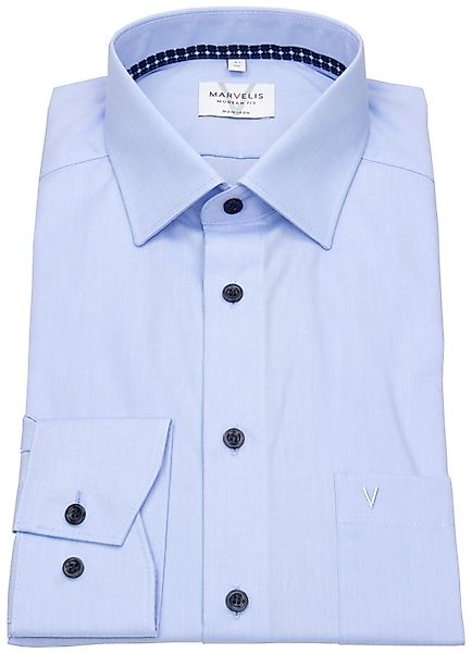 MARVELIS Businesshemd Modern Fit leicht tailliert günstig online kaufen