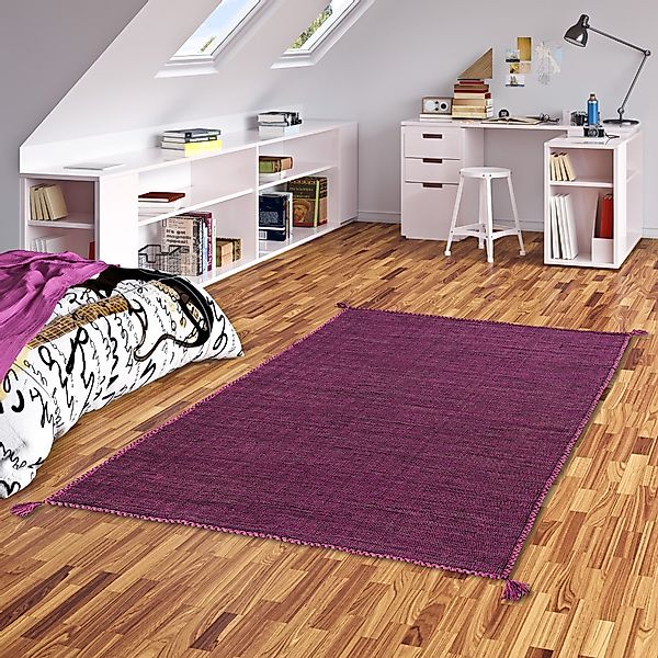 Pergamon Wollteppich Natur Teppich Kelim Prico, günstig online kaufen