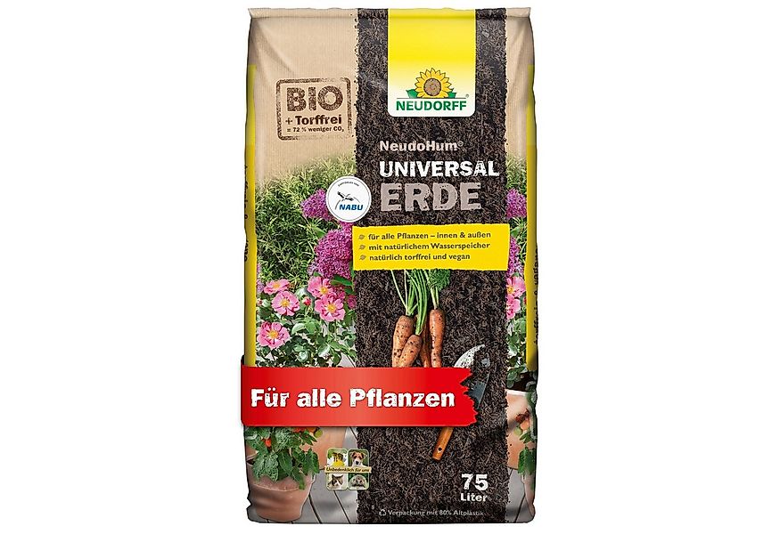 Neudorff Bio-Erde NeudoHum UniversalErde, mit Organischer Dünger, (Torffrei günstig online kaufen