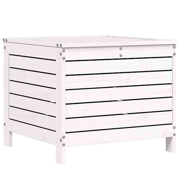 vidaXL Sofaelement Gartenhocker Weiß 62x63,5x53,5 cm günstig online kaufen