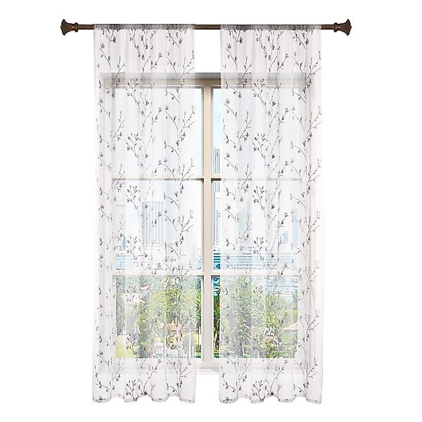 Woltu Gardine, (2 St), halbtransparent, transparent günstig online kaufen