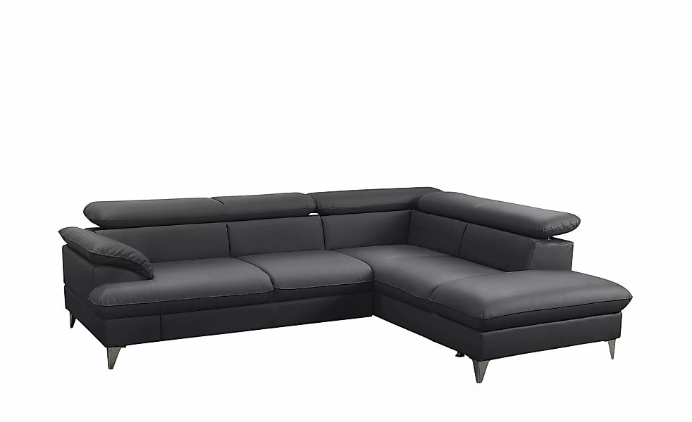 uno Ecksofa aus Kunstleder David ¦ schwarz ¦ Maße (cm): B: 256 H: 74 T: 208 günstig online kaufen