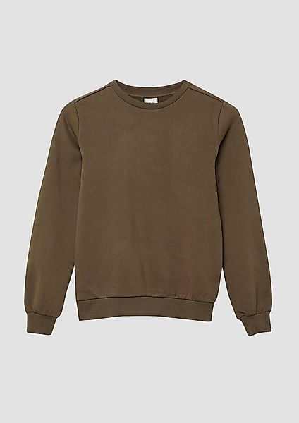 s.Oliver Sweatshirt Sweatshirt Kuscheliges Sweatshirt mit großem Rückenprin günstig online kaufen