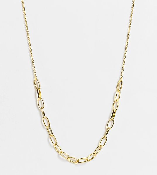 DesignB London Curve – Vergoldete Halskette-Goldfarben günstig online kaufen